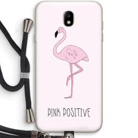 Pink positive: Samsung Galaxy J7 (2017) Transparant Hoesje met koord
