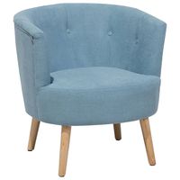 Beliani ODENZEN - Fauteuil-Blauw-Polyester - thumbnail