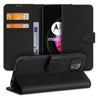 Motorola Edge 20 Lite | Book Cover | Zwart met Pasjeshouder