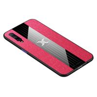 Voor Huawei Honor 9X Pro XINLI stiksels doek Textue schokbestendige TPU beschermhoes (rood)