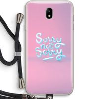 Sorry not sorry: Samsung Galaxy J7 (2017) Transparant Hoesje met koord