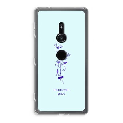 Bloom with grace: Sony Xperia XZ2 Transparant Hoesje