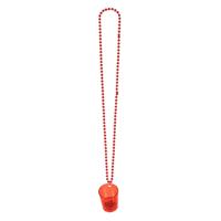 LED ketting shotglaasje rood