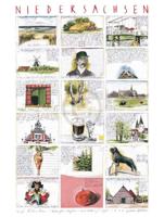 Kunstdruk Sabine Gerke - Niedersachsen I 60x80cm