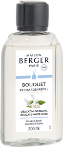 Maison Berger Navulling - voor geurstokjes - Delicat Musc Blanc - 200 ml