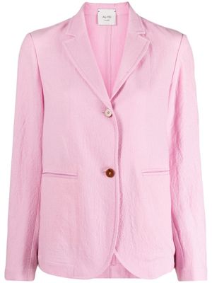 Alysi blazer boutonné à col cranté - Rose