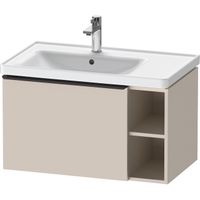 Duravit D-Neo wastafelonderkast 78.4x44x45.2cm 1 lade met softclose Taupe Mat de425809191