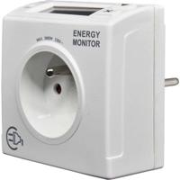 Energieverbruiksmonitor - GAO - Meet W/kWh/tijd - Detecteert 4W - Geïntegreerde stroomonderbreker - 16A 3680W