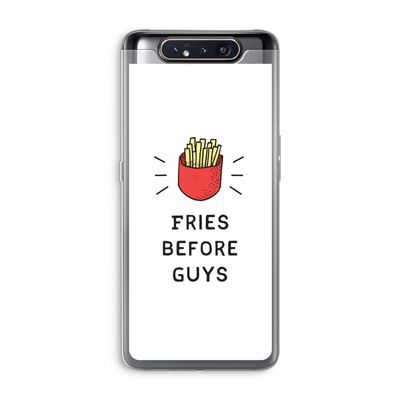 Fries before guys: Samsung Galaxy A80 Transparant Hoesje