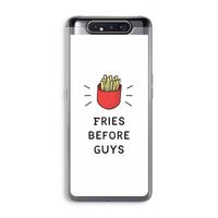 Fries before guys: Samsung Galaxy A80 Transparant Hoesje