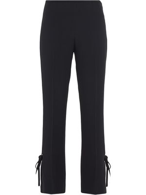 Prada pantalon à détails noués - Noir