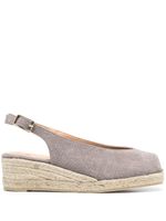 Castañer espadrilles à bout ouvert - Gris