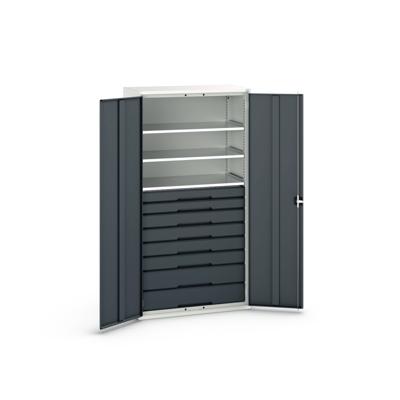 Bott Verso Systeemkast | 1050x550x2000mm | 3 Legborden | 8 Lades | RAL 7016 - 16926577.19