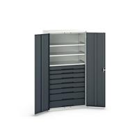 Bott Verso Systeemkast | 1050x550x2000mm | 3 Legborden | 8 Lades | RAL 7016 - 16926577.19