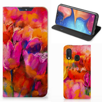 Bookcase Samsung Galaxy A20e Tulips - thumbnail