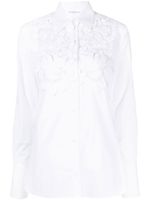 Ermanno Scervino chemise à ornements en macramé - Blanc