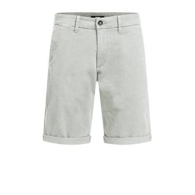 WE Fashion slim fit chino short grey green