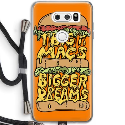 Big Macs Bigger Dreams: LG V30 Transparant Hoesje met koord