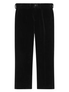 Dolce & Gabbana Kids straight-leg corduroy chinos - Noir