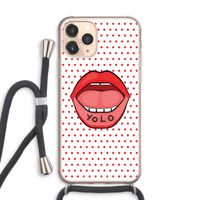 Yolo Denise: iPhone 11 Pro Max Transparant Hoesje met koord