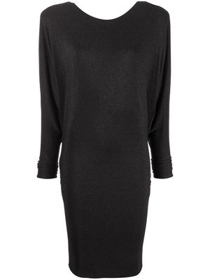 Alexandre Vauthier robe en maille à épaules structurées - Noir