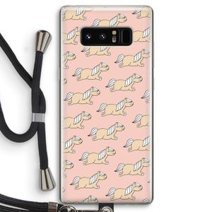 Ponys: Samsung Galaxy Note 8 Transparant Hoesje met koord