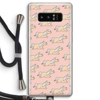 Ponys: Samsung Galaxy Note 8 Transparant Hoesje met koord