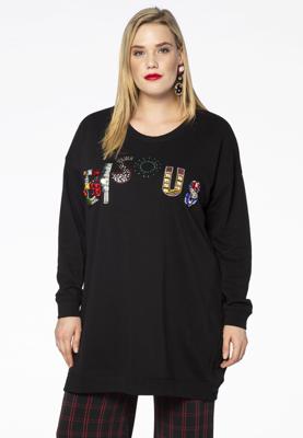 Yoek Sweater Bisous | Zwart | Maat 58/60