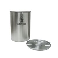 Pathfinder School Pathfinder RVS Beker met deksel 1420 mL Pathfinder School Pathfinder RVS Beker met deksel 1420 mL