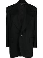 Junya Watanabe blazer en laine à simple boutonnage - Noir - thumbnail