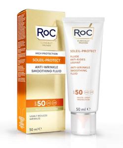 ROC Soleil protect anti wrinkle smoothing fluid SPF50+