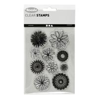 Creativ Company Silicone stempels, bloemen, vel 11x15,5 cm, 1 vel