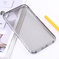 Schokbestendige dikke transparante TPU beschermhoes voor iPhone XIR 2019 (grijs)