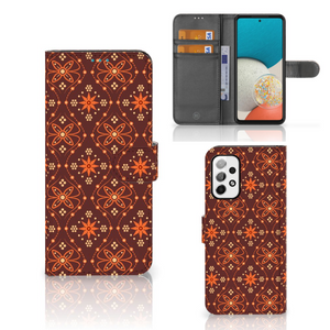 Samsung Galaxy A73 5G Telefoon Hoesje Batik Brown