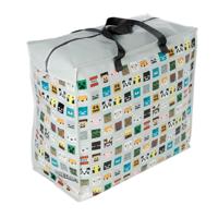 Dekentas/wastas met rits - Minecraft - wit - 55 x 28 x 48 cm - speelgoed opbergtas Dekentas/wastas met rits - Minecraft - wit - 55 x 28 x 48 cm - speelgoed opbergtas