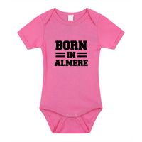 Born in Almere kraamcadeau rompertje roze meisjes 92 (18-24 maanden)  - - thumbnail