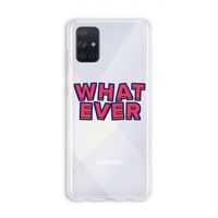Whatever: Galaxy A71 Transparant Hoesje