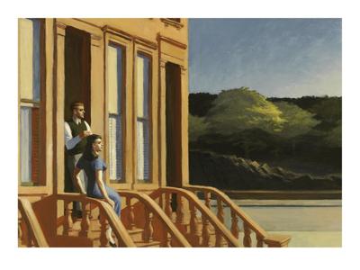 Kunstdruk Edward Hopper Sunlight on Brownstones 40x30cm