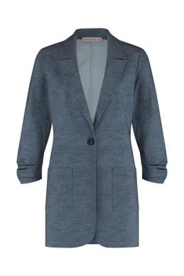 Paris linen look blazer - off white/shirt blue - 07121