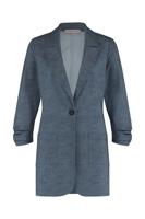 Paris linen look blazer - off white/shirt blue - 07121