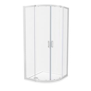 Luca Varess Vidor douchecabine kwartrond 90 x 90 cm helder glas glans chroom profiel