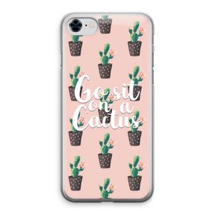 Cactus quote: iPhone 8 Transparant Hoesje