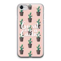 Cactus quote: iPhone 8 Transparant Hoesje