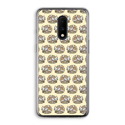 Slapende poes: OnePlus 7 Transparant Hoesje