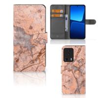 Xiaomi 13 Lite | Bookcase | Marmer Oranje