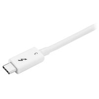 StarTech.com Thunderbolt 3 (40Gbps) USB-C kabel Thunderbolt, USB en DP compatibel 0.5m wit - thumbnail