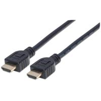 Manhattan 353953 HDMI-kabel HDMI Aansluitkabel HDMI-A-stekker, HDMI-A-stekker 5.00 m Zwart UL gecertificeerd, Ultra HD-HDMI