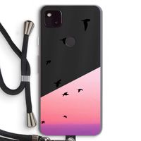 Fly away: Pixel 4a 5G Transparant Hoesje met koord