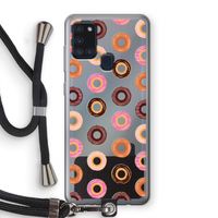 Donuts: Samsung Galaxy A21s Transparant Hoesje met koord