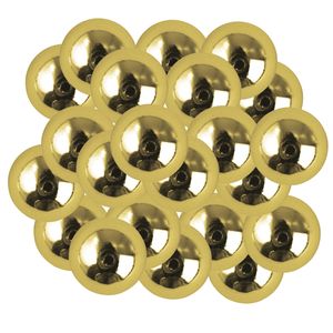 22x stuks gouden plastic hobby kralen van 10 mm   -